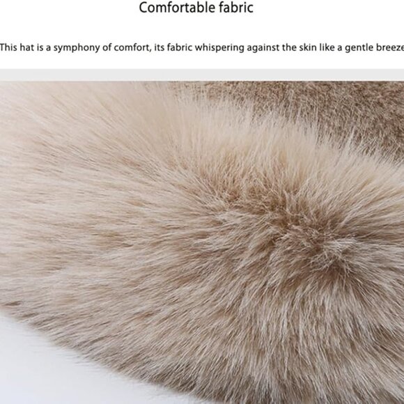 Luxe Vegan Fur Fall Winter Hat main image 7